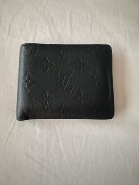Louis Vuitton Black Embossed Monogram Wallet - Men’s Multiple Wallet NWOT